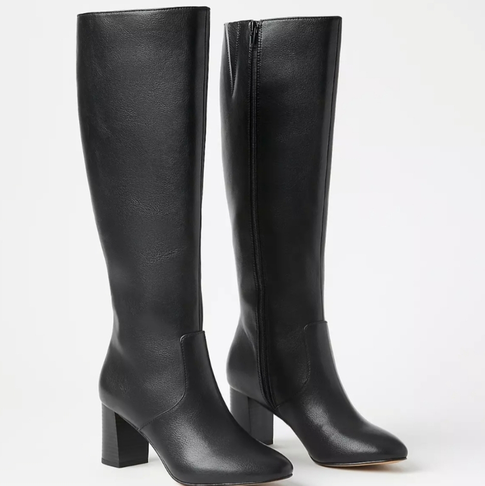 NEW! LOFT Black Tall Heeled Boots.